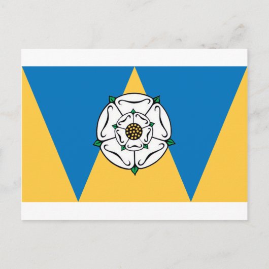 Die Landkreis-Flagge von West Yorkshire Postkarte (Vorderseite)