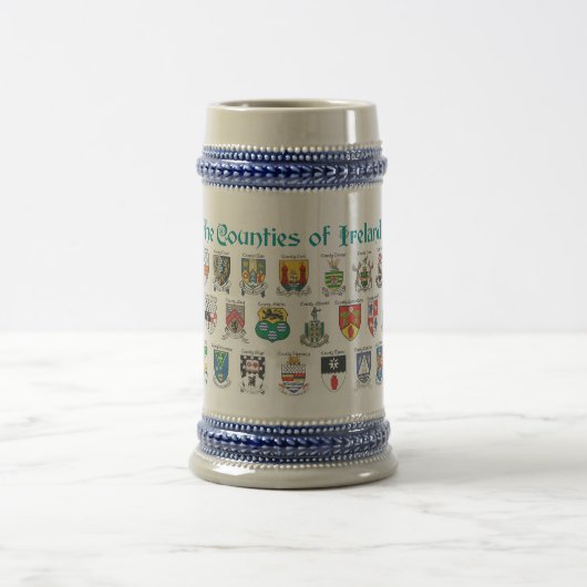 Die Landkreise Irlands Beer Stein Bierglas (Mittel)