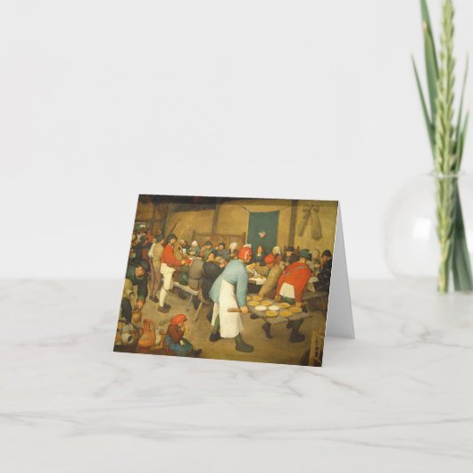 Die ländliche Hochzeit - 1568 Karte (Vorderseite)