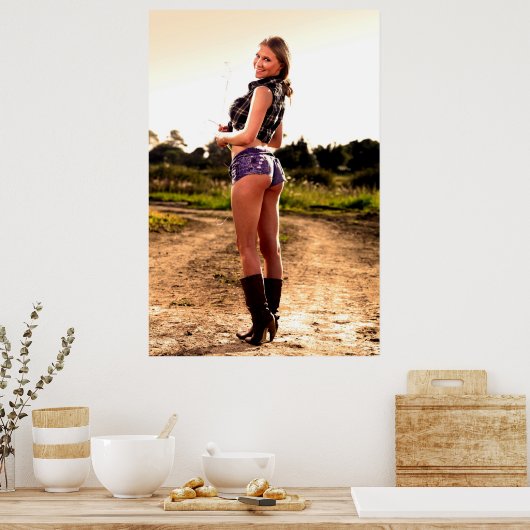 Die Landmeile Poster (Küche)