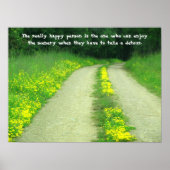 Die Landschaft auf der Ferne Poster (Vorne)