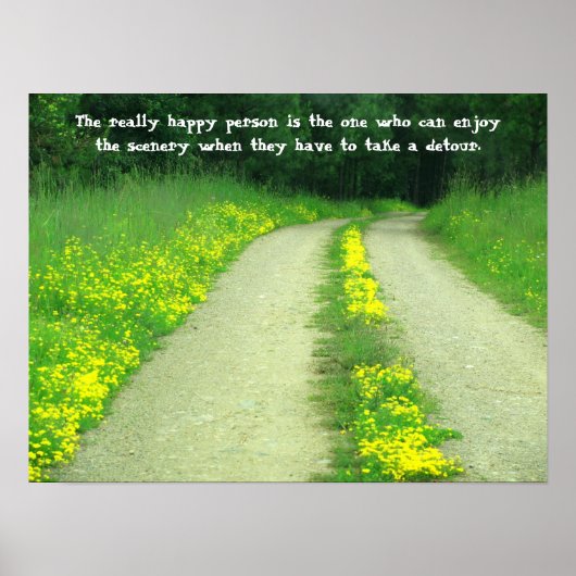 Die Landschaft auf der Ferne Poster (Vorne)