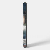 Die Landschaft der Blitzschlagwellen am Strand Case-Mate iPhone Hülle (Rückseite / Links)