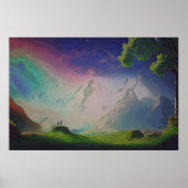 Die Landschaft einer Welt der Alien Poster (Vorne)