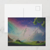Die Landschaft einer Welt der Alien Postkarte (Vorne/Hinten)