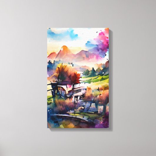 Die Landschaft Leinwanddruck (Vorderseite)