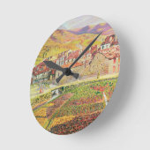 Die Landschaft Runde Wanduhr (Winkel)
