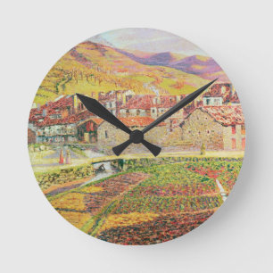 Die Landschaft Runde Wanduhr