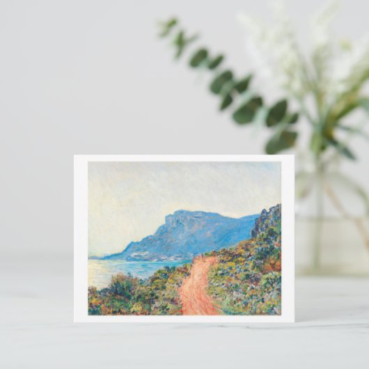 Die Landschaft von Corniche von Claude Monet Postkarte (Stehend Vorderseite)