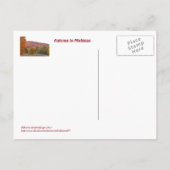 "Die Landschaft von Michigan im Herbst" Postkarte (Rückseite)
