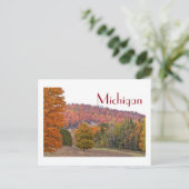 "Die Landschaft von Michigan im Herbst" Postkarte (Stehend Vorderseite)