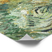 Die Landschaft von Van Gogh aus Saint-Rémy (1889) Poster (Ecke)