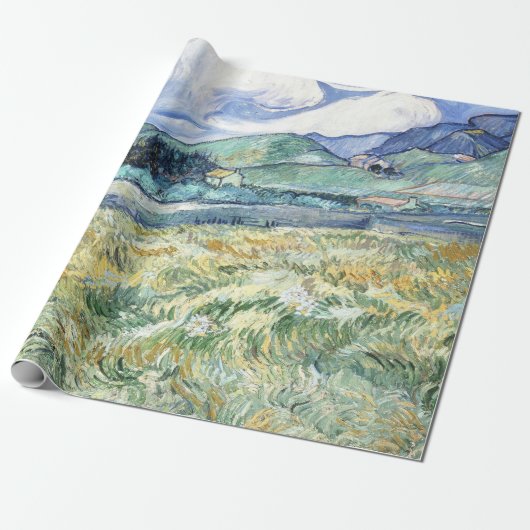 Die Landschaft von Van Gogh aus Saint-Rémy Geschenkpapier (Ungerollt)