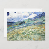 Die Landschaft von Van Gogh aus Saint-Rémy Postkarte (Vorne/Hinten)
