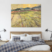 Die Landschaft von Van Gogh mit Pflugfeldern (1899 Leinwanddruck (Insitu (Schlafzimmer))