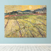Die Landschaft von Van Gogh mit Pflugfeldern (1899 Leinwanddruck (Insitu (Holzboden))
