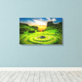 Die Landschaftliche Insel Skye in Schottland Leinwanddruck (Insitu (Holzboden))