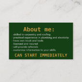 Die Landschaftsgestalter-Landschaftsgestaltung Visitenkarte (Rückseite)