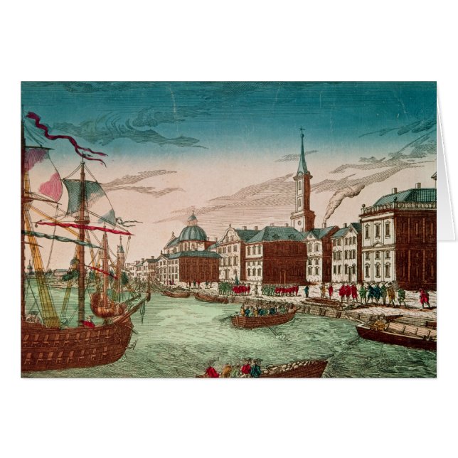 Die Landung der englischen Truppen in New York (Vorderseite (Horizontal))