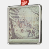 Die Landung der Pilger bei Plymouth Ornament Aus Metall (Links)