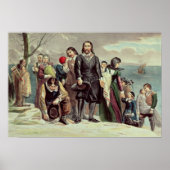 Die Landung der Pilger in Plymouth Poster (Vorne)