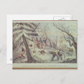 Die Landung der Pilger in Plymouth Postkarte (Vorne/Hinten)