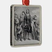 Die Landung der Pilger Ornament Aus Metall (Rechts)