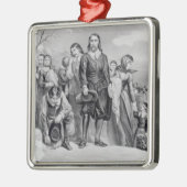 Die Landung der Pilger Ornament Aus Metall (Links)