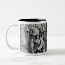 Die Landung der Pilger Zweifarbige Tasse