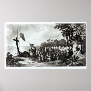 Die Landung in Tampa Bay Poster