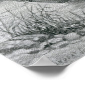 Die Landung von Cadillac Poster (Ecke)