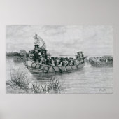 Die Landung von Cadillac Poster (Vorne)