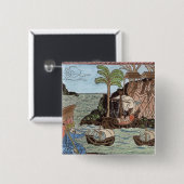 Die Landung von Columbus Button (Vorne & Hinten)