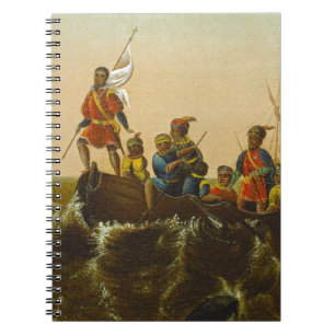Die Landung von Columbus, c.1837 (Öl auf Leinwand) Notizblock