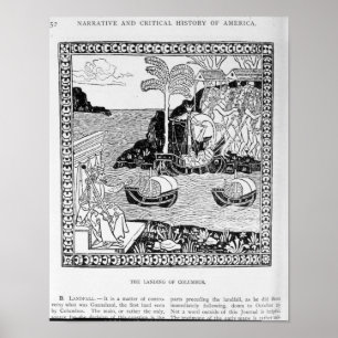 Die Landung von Columbus Poster