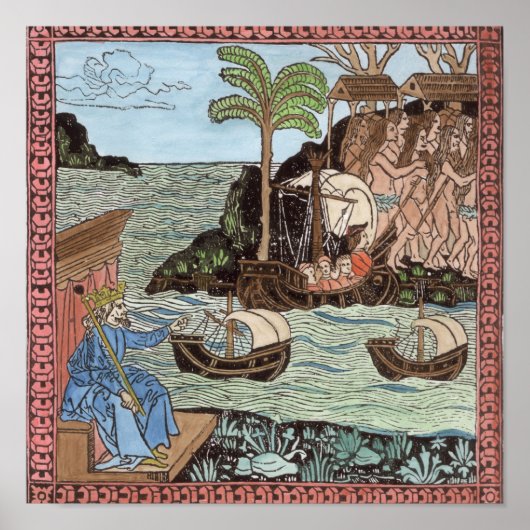 Die Landung von Kolumbus Poster (Vorne)