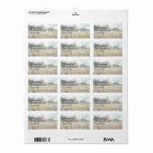 Die Landwirtschaft scheint, Sonnenlicht leuchtet d Adressaufkleber (Vorne)