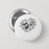 Die lange bis zum Tod tun uns Button (Vorne & Hinten)