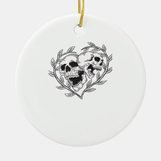 Die lange bis zum Tod tun uns Keramik Ornament (Vorne)