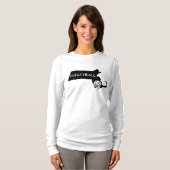 Die lange Hülse der Frauen: Maximales Massenlogo T-Shirt (Vorne ganz)