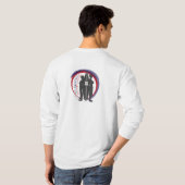 die lange Hülse der Männer T-Shirt (Schwarz voll)