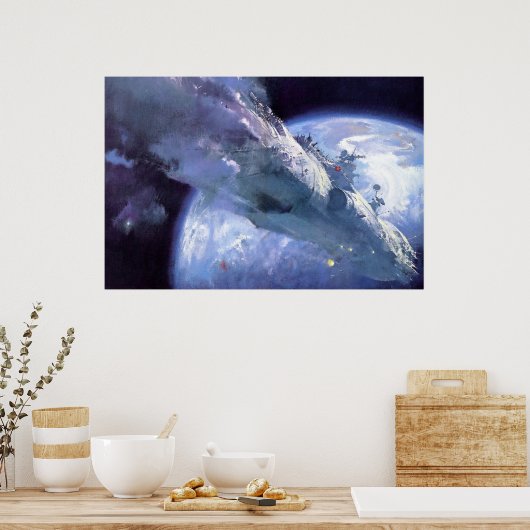 Die lange Küste der Zeit Poster (Küche)