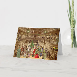 Die lange Liste des Weihnachtsmannes Karte