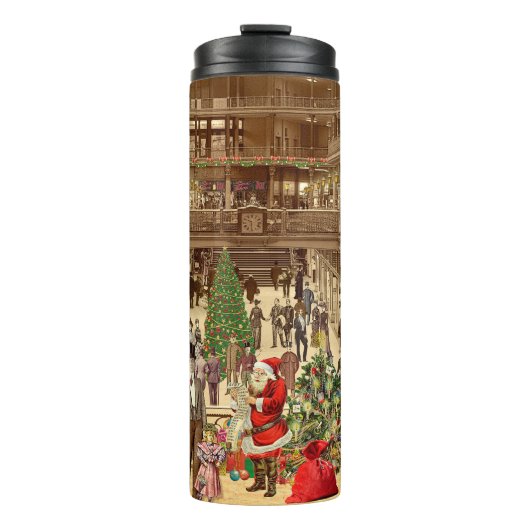Die lange Liste des Weihnachtsmannes Thermosbecher (Vorderseite)
