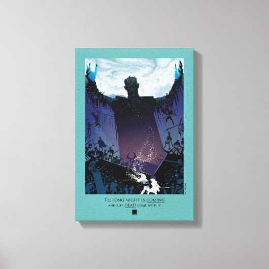 Die lange Nacht kommt Leinwanddruck (Vorderseite)