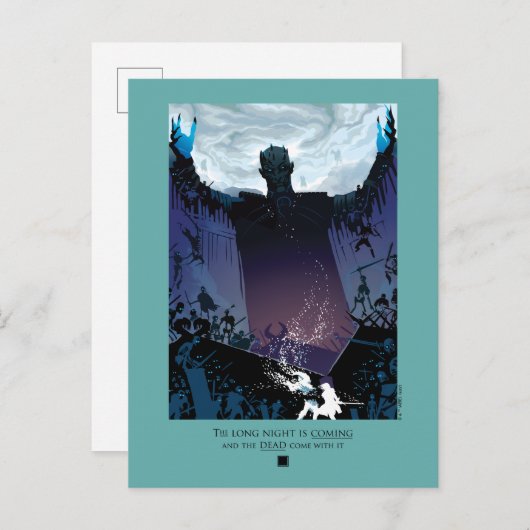 Die lange Nacht kommt Postkarte (Vorne/Hinten)