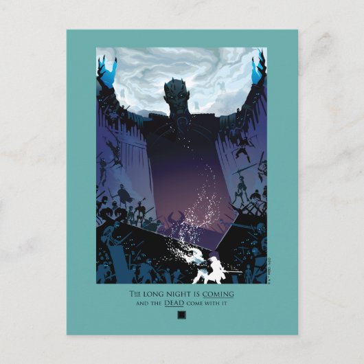 Die lange Nacht kommt Postkarte (Vorderseite)