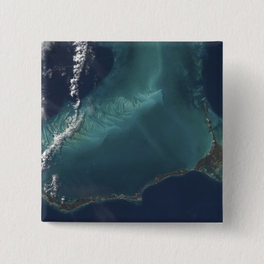 Die lange schmale Eleuthra-Insel der Bahamas Button (Vorderseite)