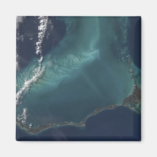 Die lange schmale Eleuthra-Insel der Bahamas Magnet (Vorne)