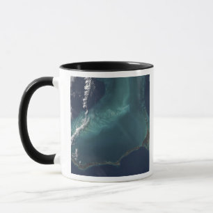 Die lange schmale Eleuthra-Insel der Bahamas Tasse